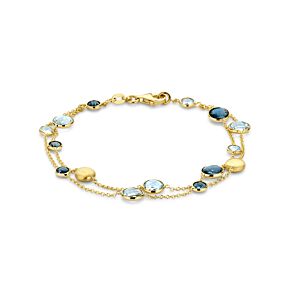 Armband Tessa - Sky blue & London blue topaas