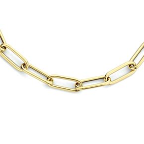 collier paperclip ronde buis 4,0 mm 42 cm