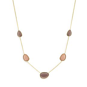 collier maanstenen 42 - 44 - 46 cm