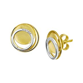 oorknoppen diamant 0.02ct (2x0.01ct) h si