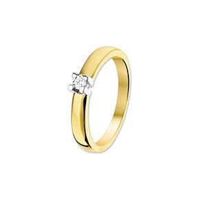 ring diamant 0.10ct h si