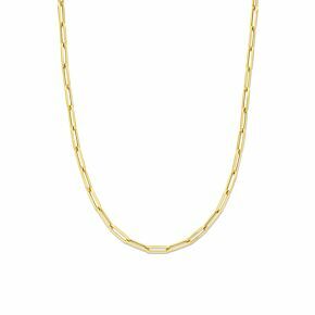 collier paperclip vierkante buis 4,5 mm 45 cm