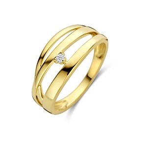 ring diamant 0.03ct h si