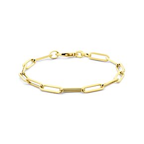 armband paperclip vierkante buis 4,5 mm 19 cm