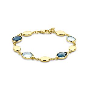 Armband Lyssa - Sky blue & London blue topaas