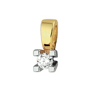 hanger diamant 0.10ct h si 10 mm