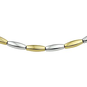 collier 4,0 mm 45 cm bicolor gestift
