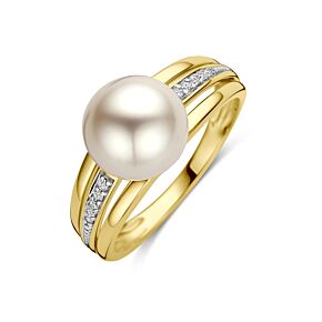 ring parel en diamant 0.05ct h si