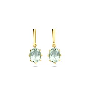 Oorhangers Cyanne - Groene Amethist