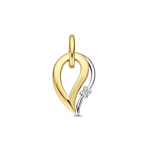 hanger diamant 0.03ct h si 16 mm