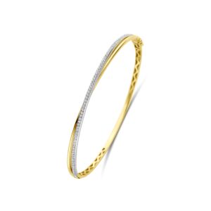bangle scharnier diamant 0.37ct h si 4 x 60 mm