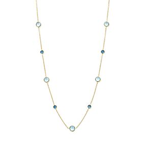 Collier Rebecca - Blauw Topaas