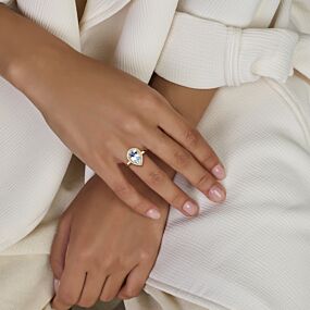 Ring Liora Large - Sky blue topaas