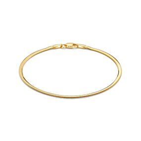 armband slang plat (bol) 2,2 mm 18 cm