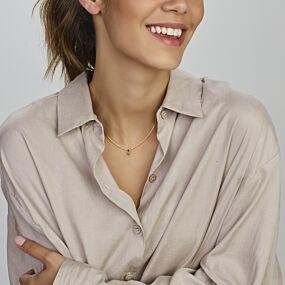 hanger peridot en groen toermalijn 8,5 mm