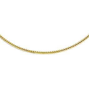 collier platte omega gediamanteerd 2,5 mm 45 cm