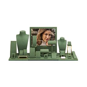 displaymateriaal the house of donkergroen