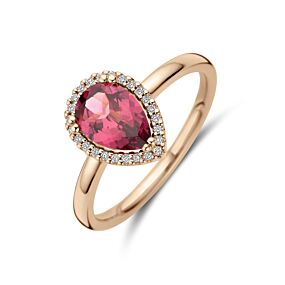 Ring Liora Medium - Roze Rhodoliet