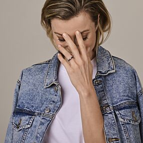 Ring Olivia - Zwart Emaille