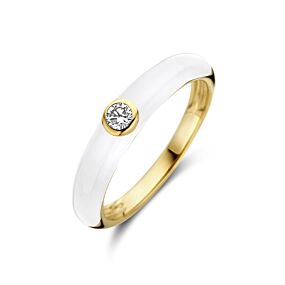 Ring Olivia - Wit Emaille