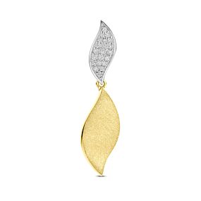 hanger poli/mat diamant 0.09ct h si 31 mm