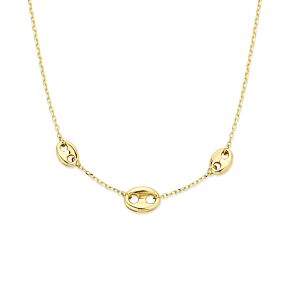 collier koffieboon 40 - 42 - 44 cm