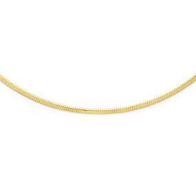collier platte omega 2,5 mm 45 cm