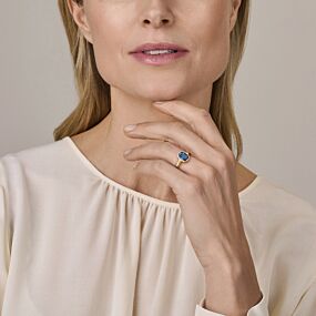 Ring Aisley - London Blue Topaas