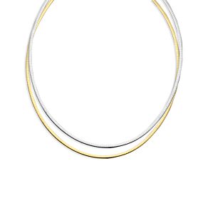 collier omega dubbelzijdig 3 mm 45 cm