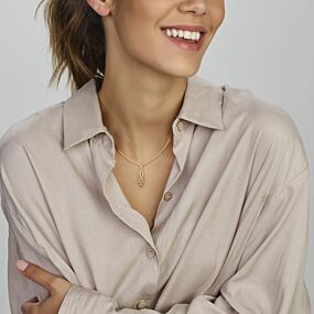 hanger diamant 0.42ct h si 40 mm