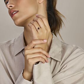 Ring Rowenna - Roze Rhodoliet