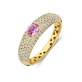 Ring Evelyn - Roze Saffier