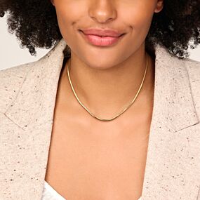 collier slang plat (bol) 2,2 mm 42 cm