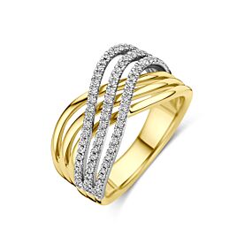 ring diamant 0.47ct h si