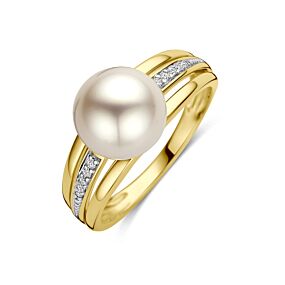 ring parel en diamant 0.05ct h si
