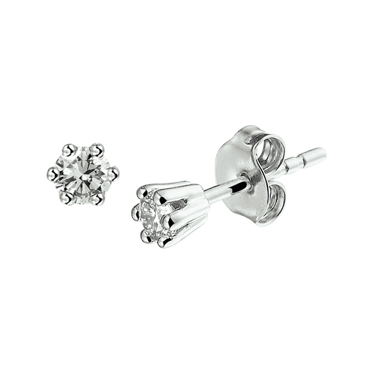 pen Gastheer van heuvel oorknoppen diamant 0.20ct (2x0.10ct) h si